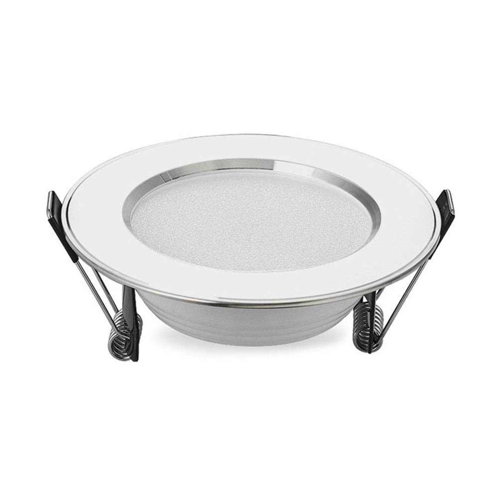 HETX7 LED Downlight 12W Recessed In LED Ceiling Downlight Light Cold Warm White Lamp Round LED Spotlights Cut Out 120-130mm Down Light Indoor Downlights for Bedroom Bedside Lamp