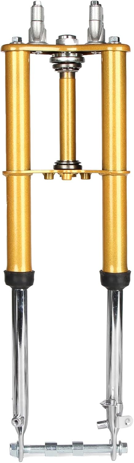 CRF50 Forks, CRF50 Front Fork Shock Suspension Assembly for CRF50 XR50 CRF50F XR50R 2004-20014 50cc 70cc 110cc 125cc Dirt Pit Bikes 560MM (Gold)