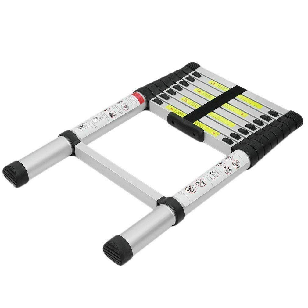 Stainless Steel Folding Telescopic Step Ladder - Multi-Purpose Extendable 2.6M, Durable Step Extension