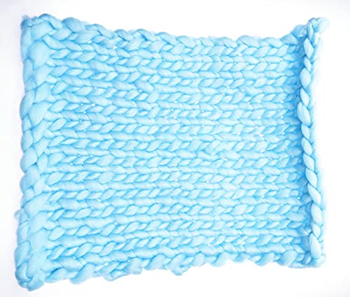 Newborn Photography Props Blankets, Braided Blanket Basket Filler Baby Photo Backdrop Rug - Image 3
