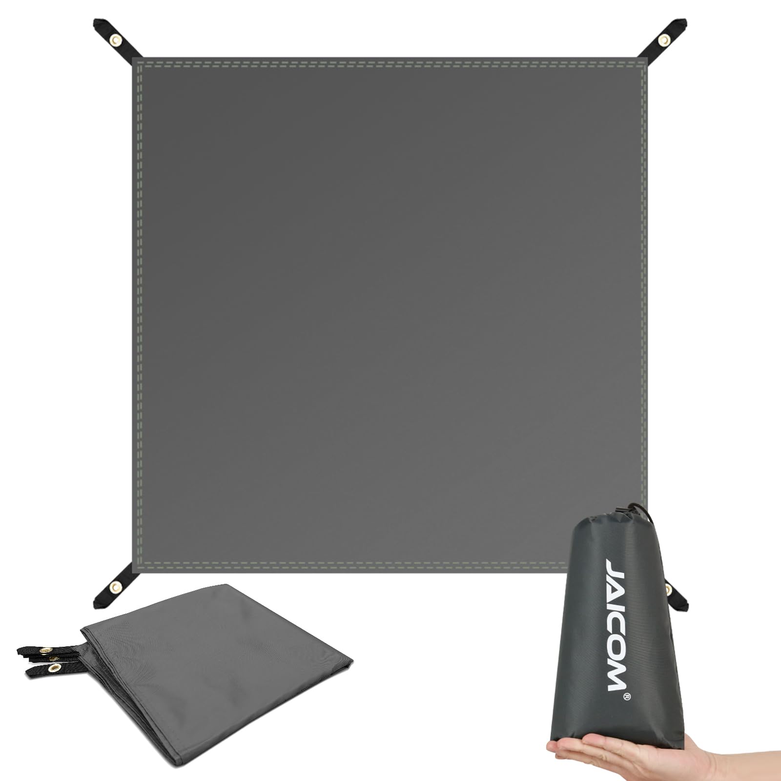 JAICOM Waterproof Tent Footprints, Ground Sheets for Camping, Ultralight & Portable Camping Tarp for Outdoor, Hiking, Picnic, Hammock, Beach