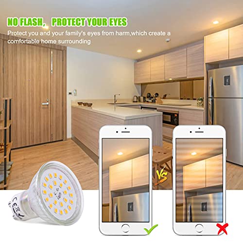 AIMHEIM Lampadine LED GU10 2700K Luce Calda, 4.8W