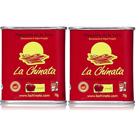 Smoked Paprika - LA CHINATA - DOP La Vera - Gluten Free (Sweet, 70g Can X 2) Cover
