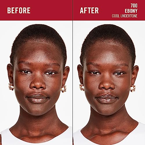 Rimmel Lasting Finish 35Hr Foundation 700 Ebony, Full Coverage, Hydrating, SPF20, Hyaluronic Acid, Vitamin E, 2% Niacinamide - Image 3
