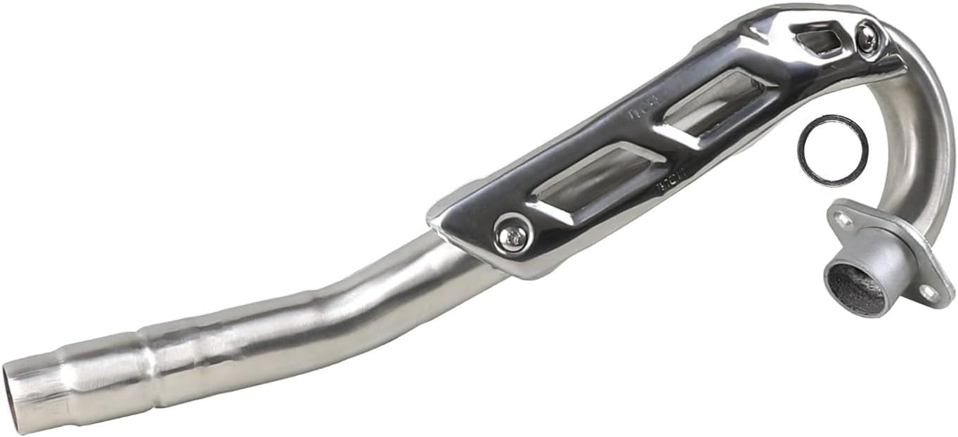 35mm Exhaust Muffler Pipe 304 Stainless Steel For DIY Motorcycle 150cc 160cc 200cc 250cc Vertical Engine Dirt Pit Bike Scooter Motocross Apollo Taotao Coolster