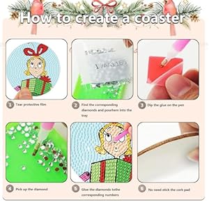 Denylopro8pcschristmasdiamondcoasterskitswithholderdiychristmasdiamondartcoasternonslipcoasterforadultsxmasholidaydiamondkitssuppliesforwinterchristmasholidaygift  Urban Country Home Decor Denylo pro 8 pcs christmas diamond coasters kits with holder diy christmas diamond art coaster non slip coaster for adults xmas holiday diamond kits supplies for winter christmas holiday gift  urban country home decor