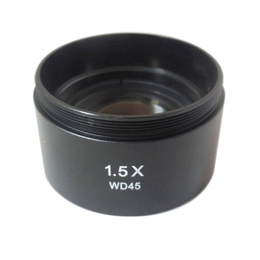 Ricambi per Microscopi da Laboratorio Microscopio Lente Ausiliaria 0.3X/0.75X/1.5X Obiettivi Ausiliari Stereo di Barlow Filettatura M48 for Zoom Trinoculare Binoculare