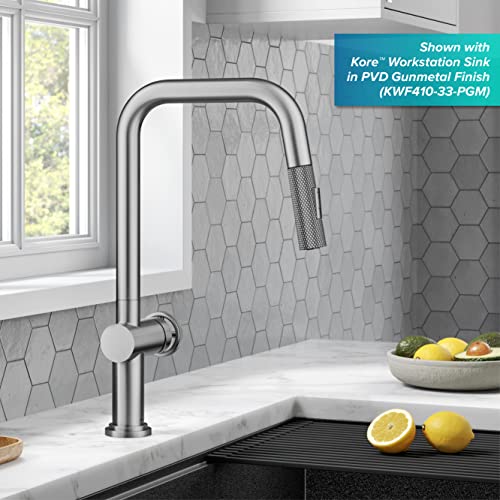 KRAUS Urbix Industrial Pull-Down Single Handle Kitchen Faucet in Spot-Free Stainless Steel, KPF-3126SFS - image 3