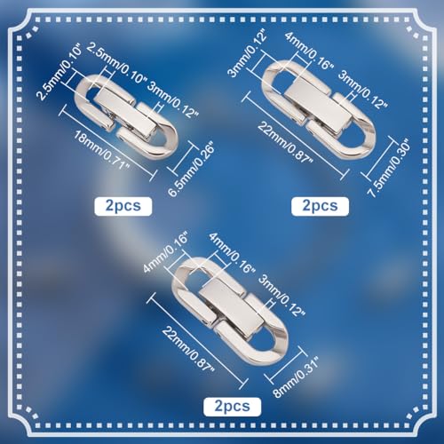 Fermoirs à baïonnette inox PandaHall pour réparer et créer des bijoux - 4