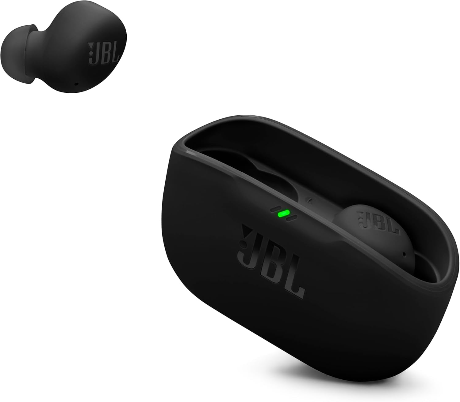 JBL WAVE BUDS 2 - Auricolari completamente wireless, Bluetooth, cancellazione attiva del rumore, multipunto, impermeabilità IP54, antipolvere, compatibili con app, USB tipo C/nero, JBLWBUDS2BLK
