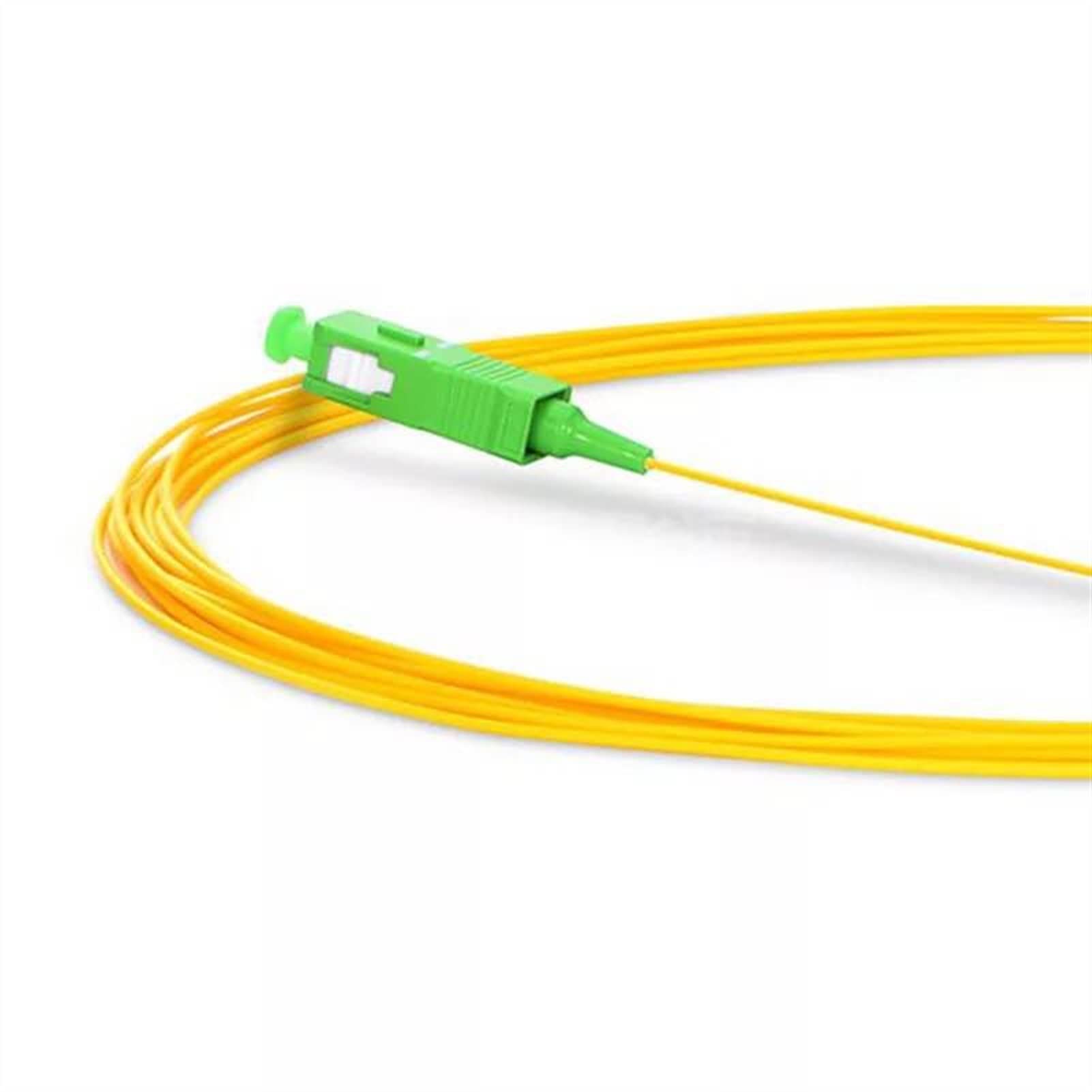 Accesorios de Fibra óptica 50 0pcs SC APC Modo de una Sola Fibra óptica Pigtail 1m Modo único Fibra óptica Pigtail 0.9mm G657A2 Equipos de comunicacion