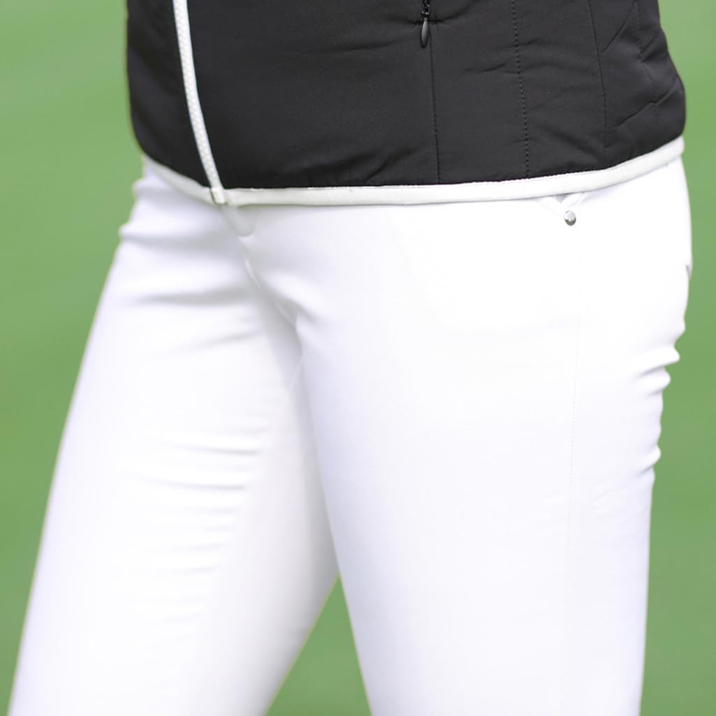 Pantalones De Golf para Mujer, De Forro Polar Cálido De Invierno para Tenis Elásticos Informales para Correr