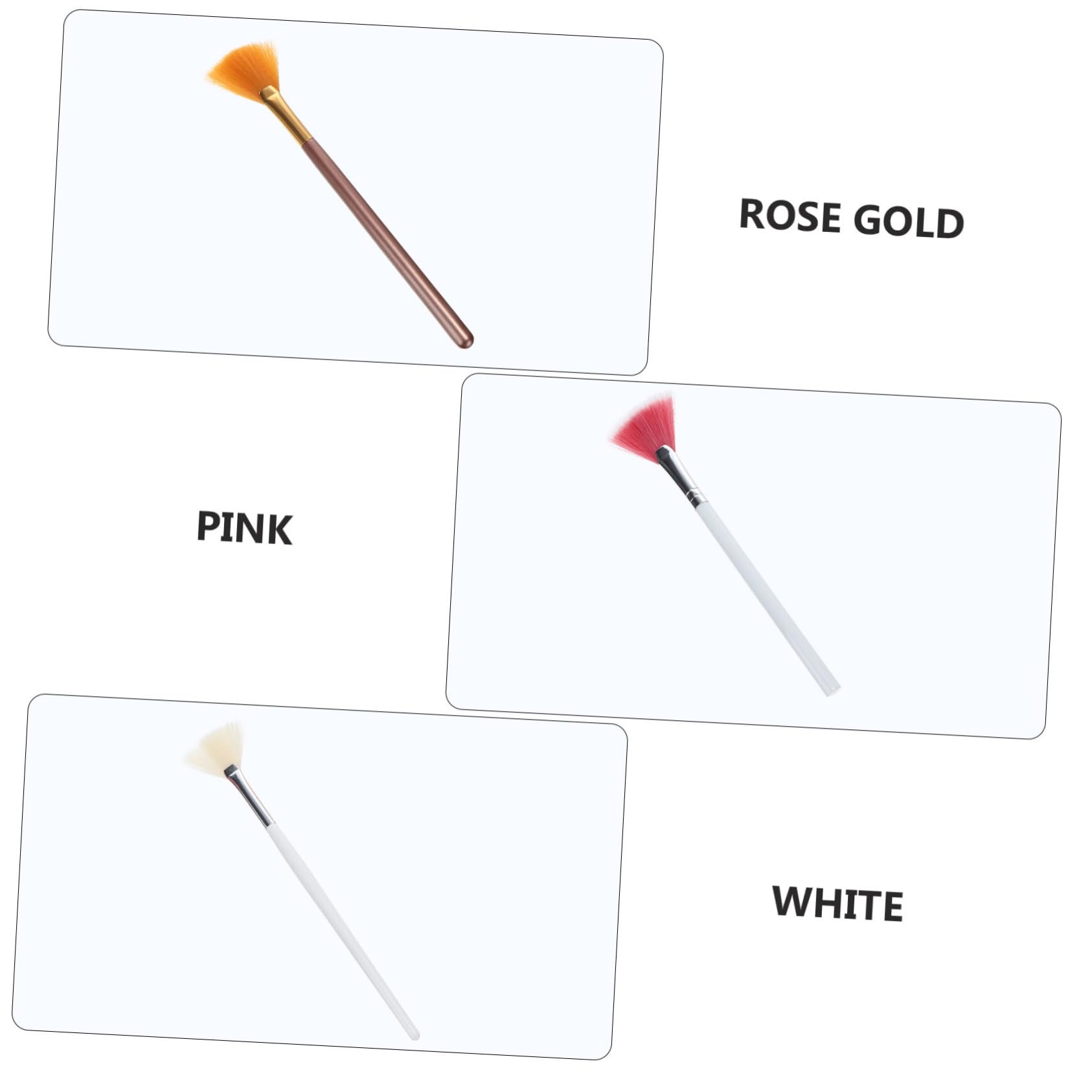 POPETPOP 15pezzi Pennelli Per Make up Forma Di Per Illuminante e Ombreggiatura Strumenti Cosmetici Professionali Per Uso Quotidiano e Occasionale Manico Ergonomico Per Creare Look Perfetti
