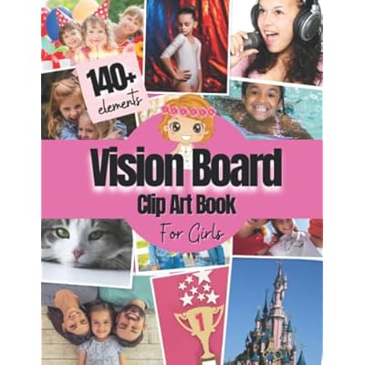Vision Board Clip Art Book For Girls
