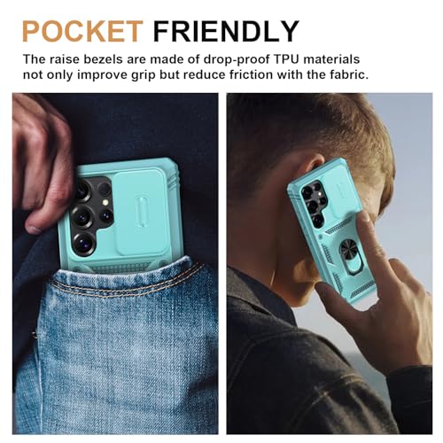 Coque Samsung Galaxy robuste blindée avec cache caméra et support magnétique - 7