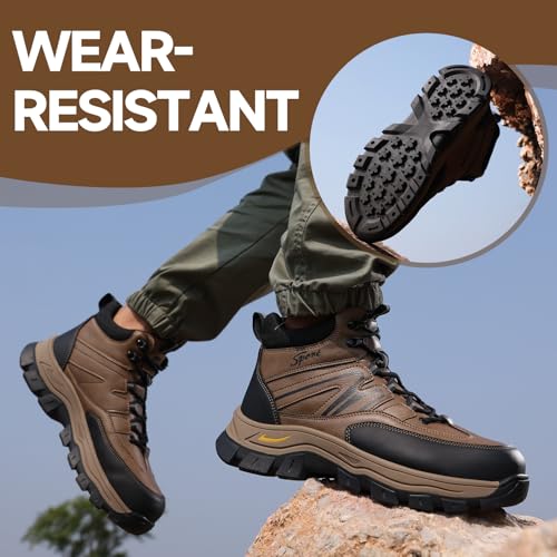 Image of Steel Toe Work Shoes for Men, Lightweight Safety Shoes with Puncture Resistant Midsole, Comfortable Protective Work Shoes for Warehouse Factory Light Construction