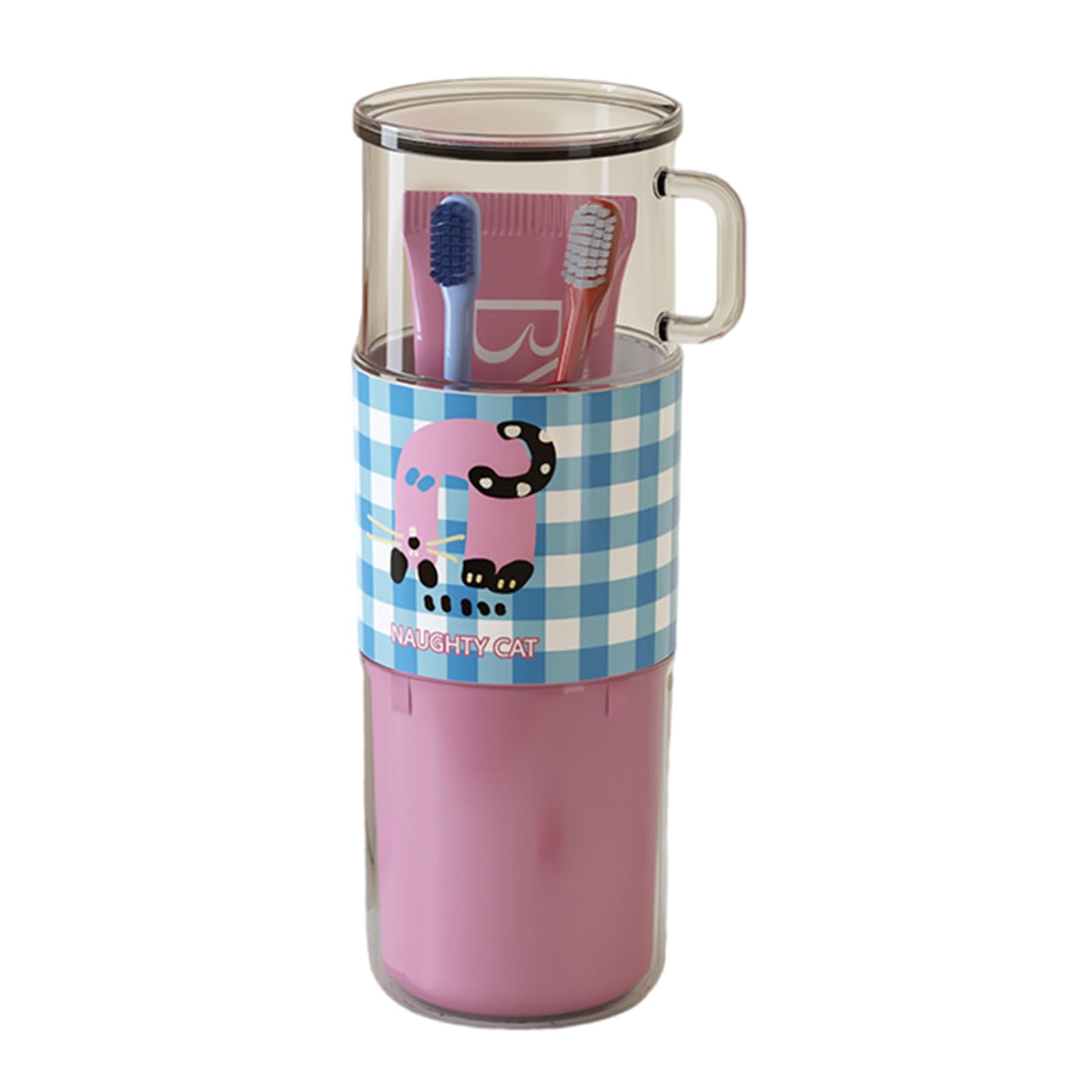 Multifunctional Portable Cup for Mouthwash Drinking Compact Travel Essential Toothbrush and Toothpaste Storage Box Travel Toothbrush Holder Box