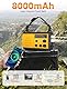 Tragbarer Solarradio Kurbelradio mit 3 Lademöglichkeiten, 8000 mAh Powerbank, AM/FM-Radio, SOS-Alarm, Taschenlampe Notfallradio für Outdoor Abenteuer und Notfälle