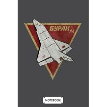 Cccp Buran Space Shuttle B33321 Notebook Diary, Matte Finish Cover, Lined College Ruled Paper, 6x9 120 Pages, Journal, Planner