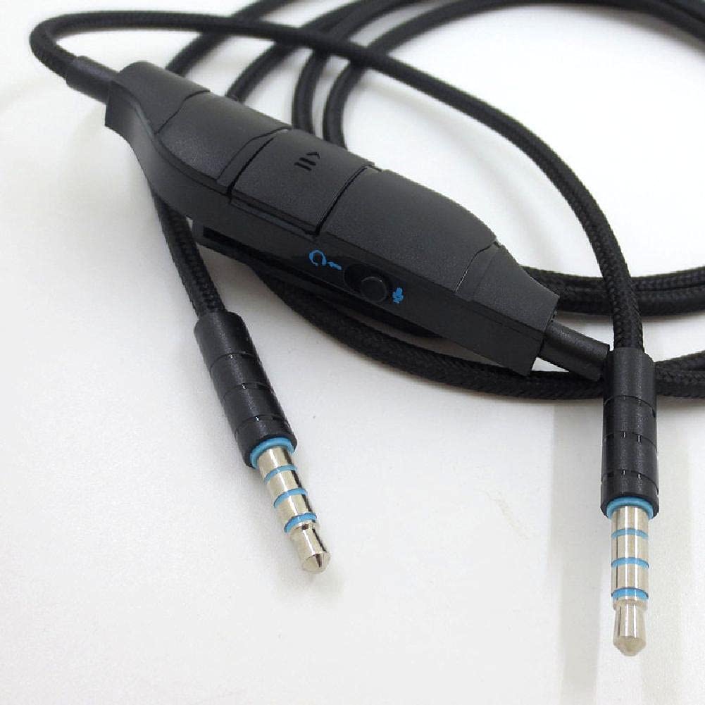 100 Hz-20 kHz 3,5 mm zamiennik słuchawek kabel audio przewód z regulacją głośności do zestawu słuchawkowego Logitech G633 G635 G933 G935
