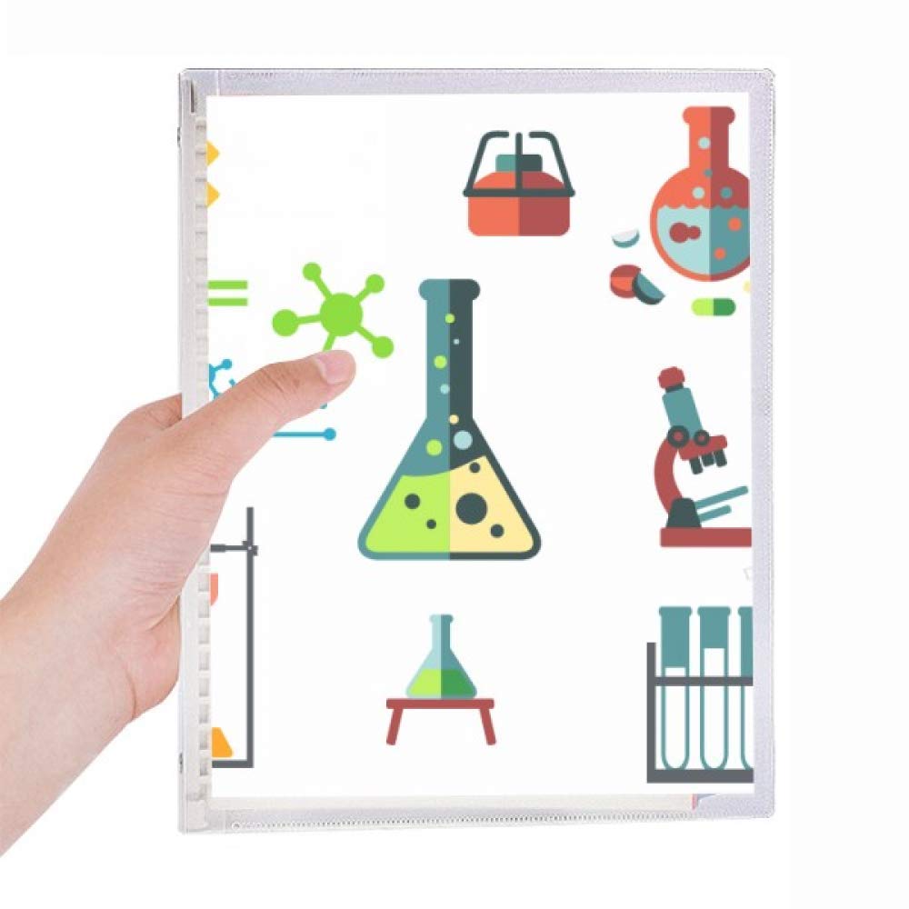 Cahier de chimie à spirale rechargeable avec tube à essai - 5