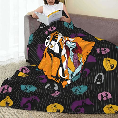 3D Printing Halloween Blanket All Season Jack Blanket,Soft Flannel Throw Blanket For Bed Couch Chair Living Room Mt02-60"X50" #TOP3
