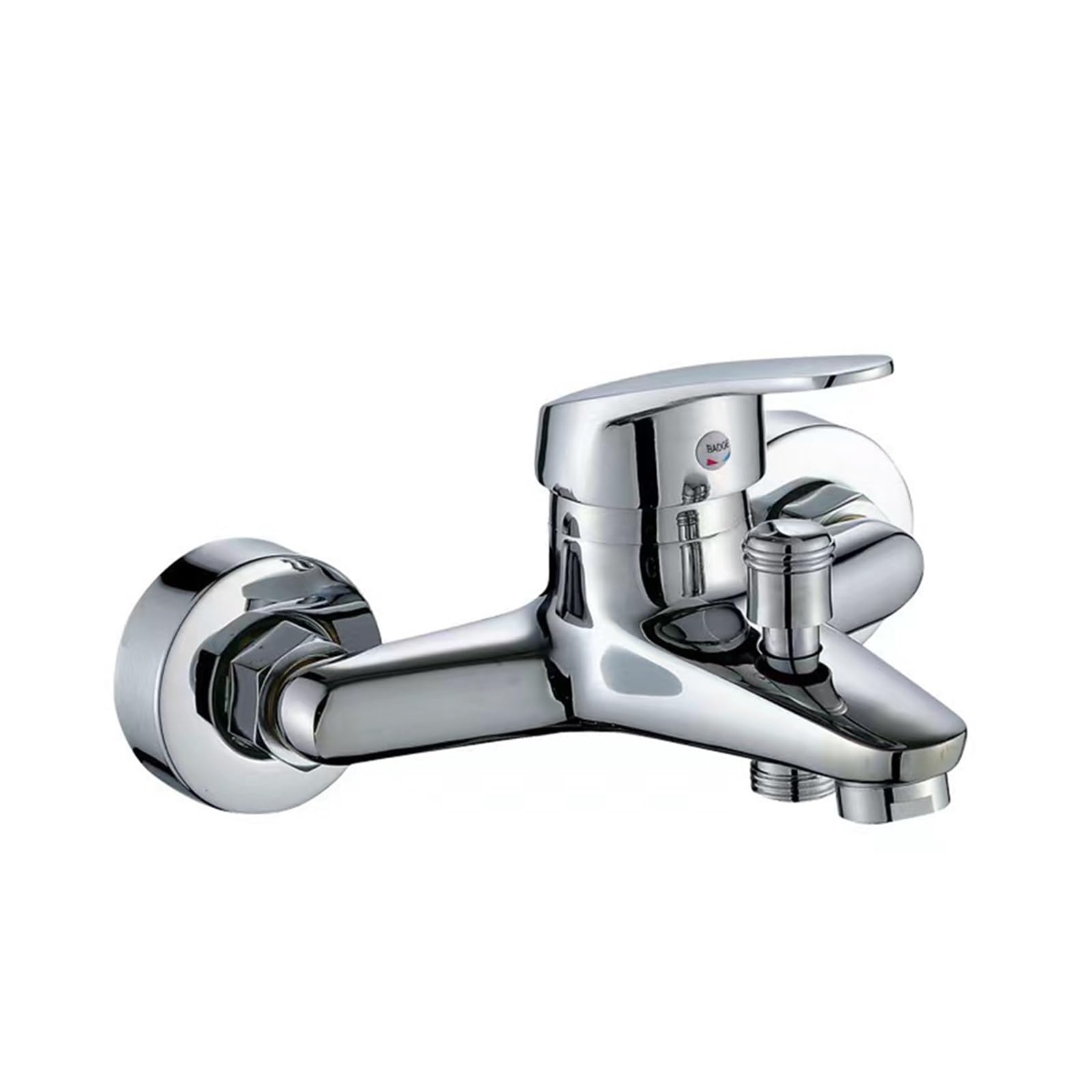CZYWKDDPP Kitchen Tap, Bathtub Faucet Wall Mounted Hot Cold Water Faucet, Dual Spout Mixer Tap Zinc Alloy Bathroom Taps
