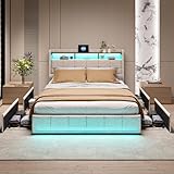 Matériau et design sûrs : la sécurité et le confort sont ici réunis ! Le lin doux transforme votre lit adolescent en un véritable havre de détente et vous promet une expérience de sommeil de première classe. En outre, les coins arrondis des lattes de lit permettent de réduire efficacement le risque de blessures causées par des bords et des coins tranchants, pour vous et votre famille. Ainsi, vous pouvez vous concentrer complètement sur la détente.