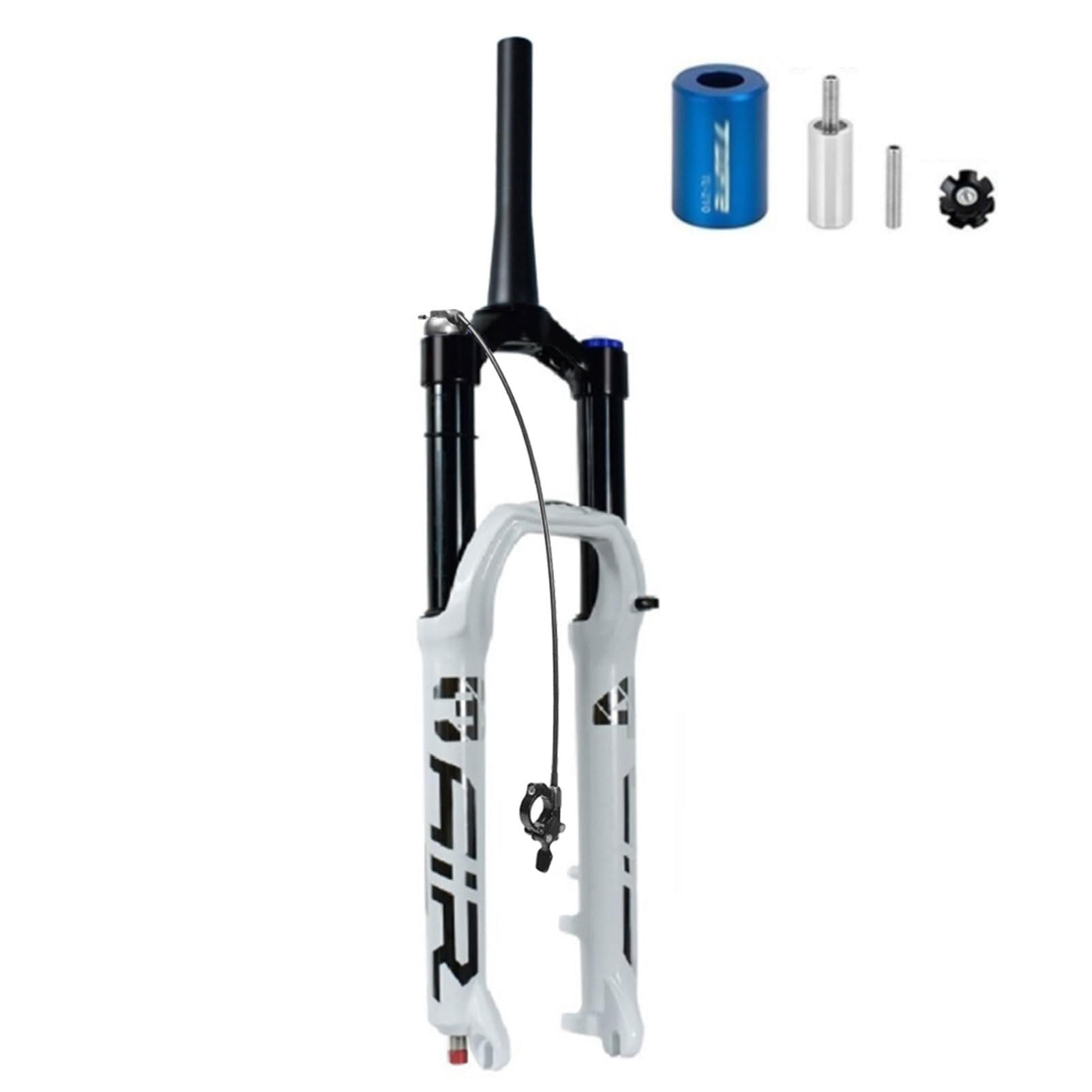 HOMSXPAC Aluminum Alloy 26/27.5in Air, 140mm Travel Disc Brake 9mm Axle With Rebound Adjustment for XC/AM/FR/Mountain Bike