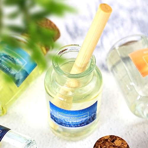 Reed Diffuser, Fragrance Diffuser for Home Scented, Reed Diffuser Set with Large Size Diffuser Sticks, Home Fragrance Products Snowy Mountain 5.3 oz