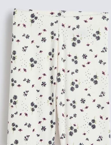 Image of Amazon Brand - Symbol Girl's Cotton Ribbed Stretchable Leggings | Ankle Length | Aged 2-14 Years