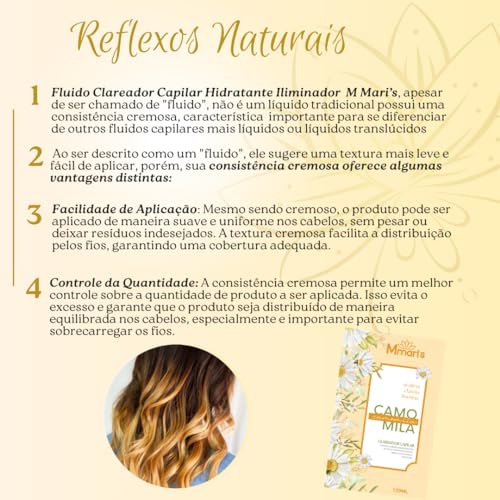 Kit Shampoo Clareador De Cabelo Camomila Iluminador Condicionador Hidratante Spray Capilar Pantenol
