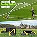 TELURY 4-Angle Soccer Rebounder Board, Portable Soccer Rebound Wall for Passing, First Touch & Shooting Training, Heavy Duty HDPE Kick Back Trainer (40