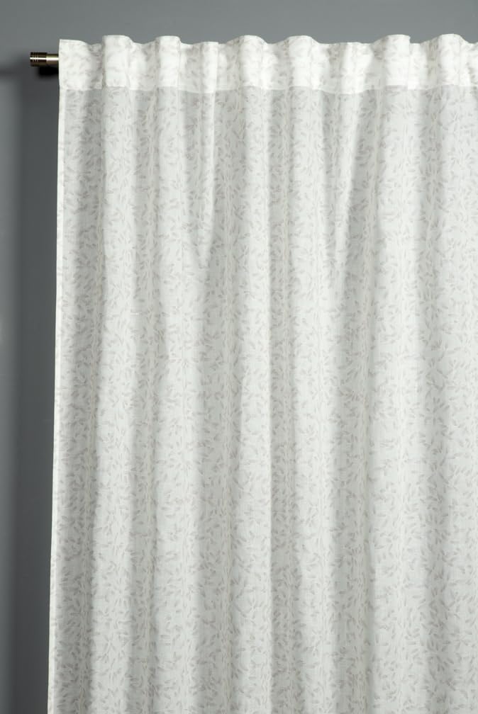 Gardinia Zen Silence Blackout Curtain with Integrated Tape White Rice Grains 135 x 245 cm