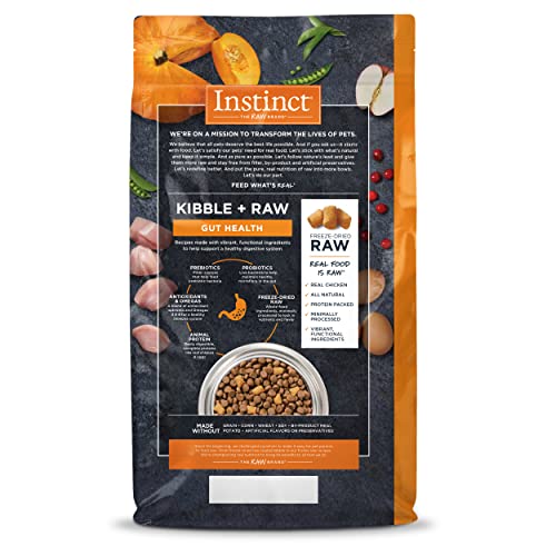 Instinct Raw Boost Gut Health Grain Free Recipe With Real Chicken Natural Dry Dog Food By Nature's Variety, 4 Lb. Bag #TOP2