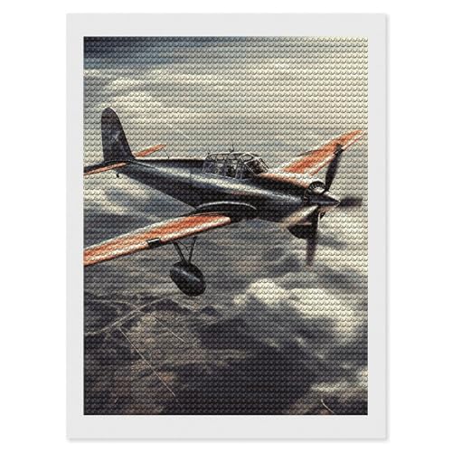Peinture diamant rétro avion BVNMT le cadeau idéal à faire soi-même pour amateurs de DIY