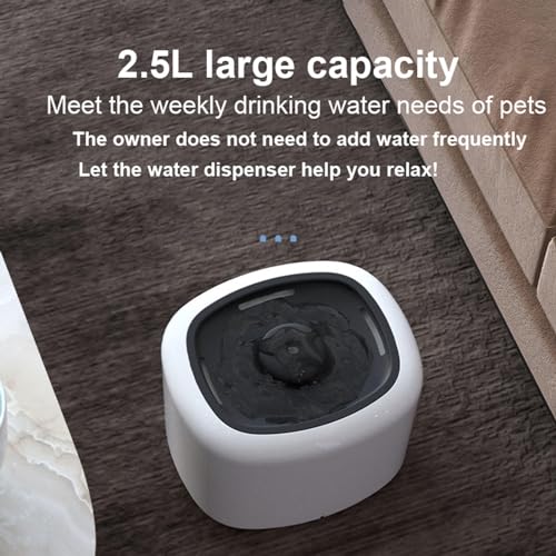 Fuente de agua para gato interior 2.5L ultrassilenciosa miniatura 4
