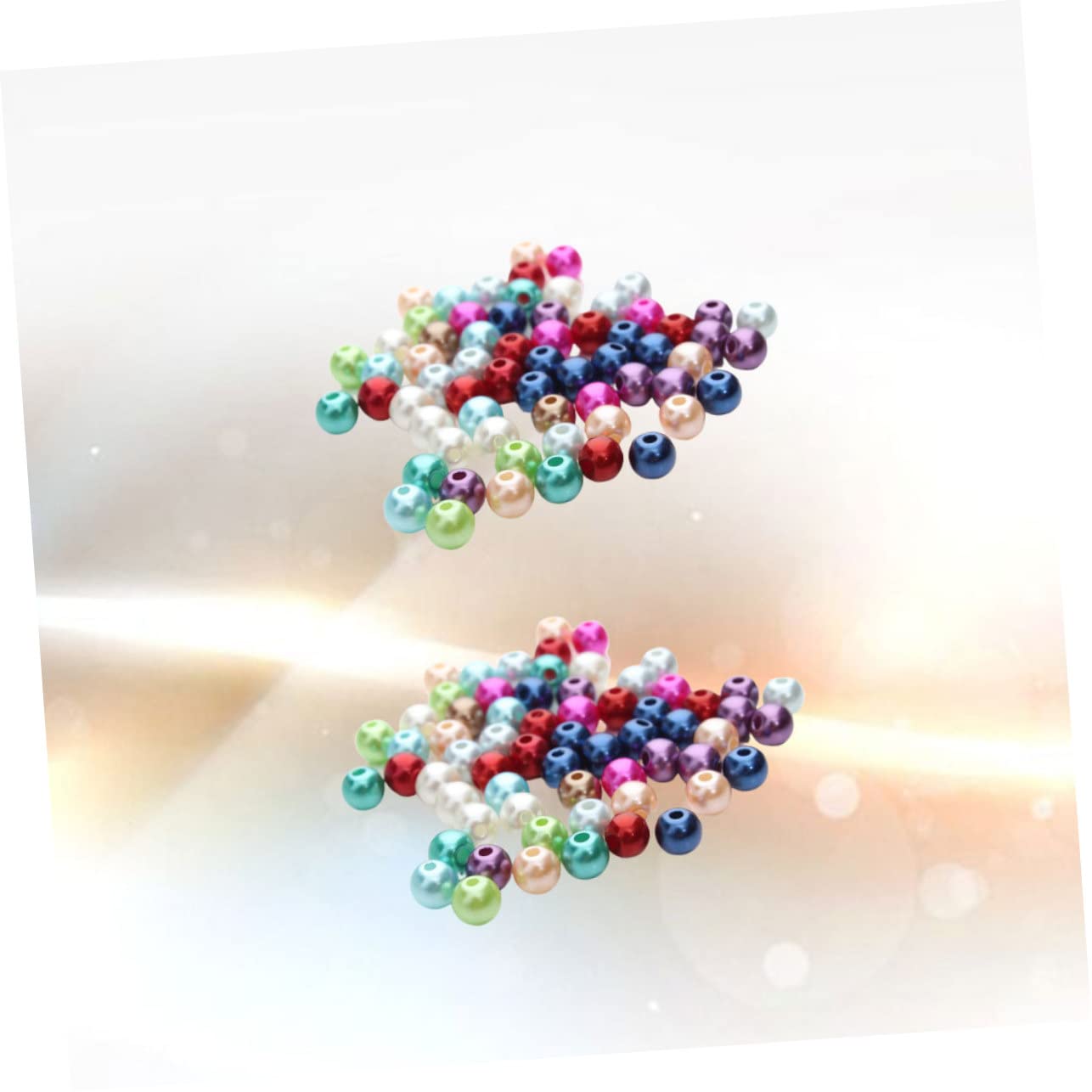 2000 Cuentas De Perlas Redondas Sueltas De 4 Mm Con Agujero Para