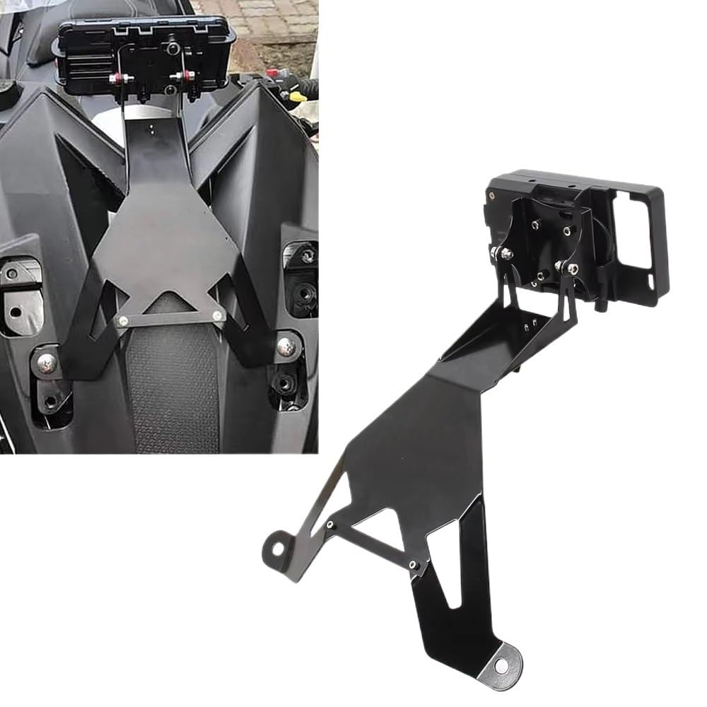 Porta smartphone moto Supporto Telefono Moto Per KYMCO Per AK 550 Per AK550 Staffa Piastra Navigazione GPS Smartphone(Black2)