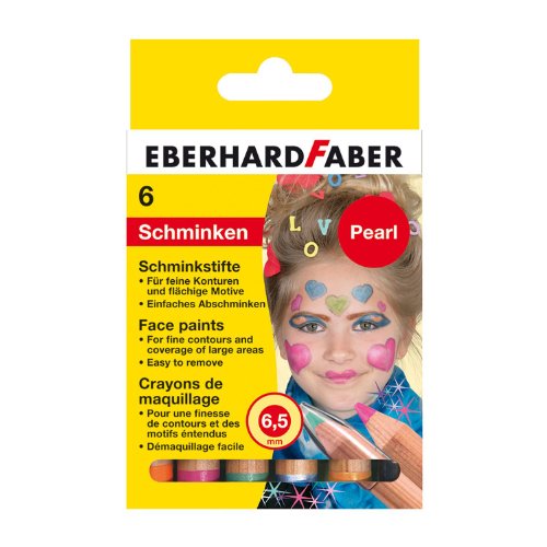 Preisvergleich Produktbild Eberhard Faber Pearl 579103 Schminkstifte, 6er Karton