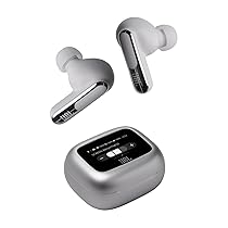 JBL Live Beam 3 Cuffie Wireless Bluetooth, 48 Ore di Autonomia, con Cancellazione Adattiva del Rumore, High-Resolution, Impermeabili e Antipolvere IP55, Inserti Auricolari, Argento