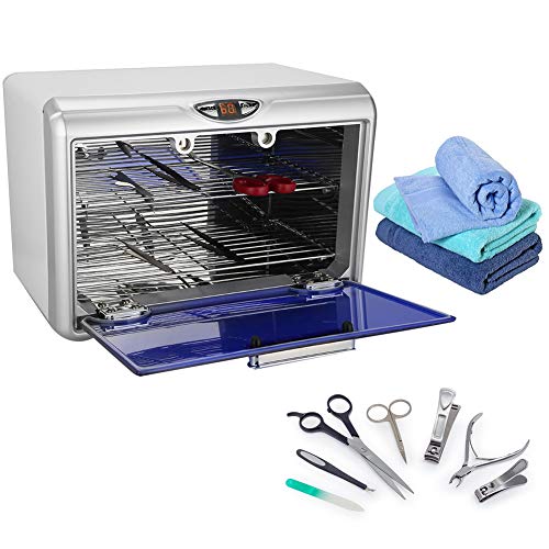 Preisvergleich Produktbild Desinfektionsschrank, Hochtemperatur Sterilisator, Abnehmbarer Edelstahl Desinfektionskabine für Nagel und Dentalwerkzeuge, 2 Lagige