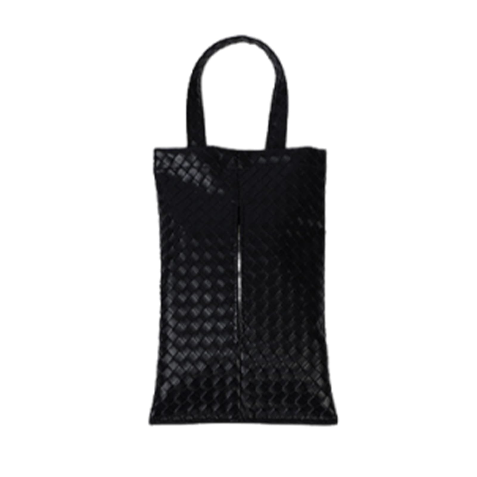 matumou Car Tissue Holder for Visor Hanging Napkin Dispenser with Woven Pattern Universal Armrest Tissue Case for Vehicle Interior