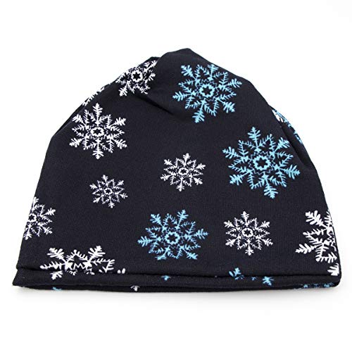 Image of Women Men Stylish Printed Soft Stretch Knit Slouchy Beanie Hat Skull Cap (3026)