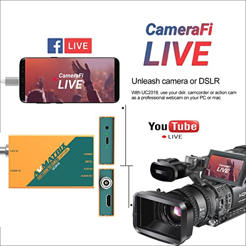 Avmatrix Uc2018 Video Capture Card Sdi&Hdmi To Usb 3.0(Gen1) 1080P60 Uncompressed (Yuy2) Video Capture With Ultra-Low Latency For Obs Twitch Youtube With Pc/Mac Live Streaming #TOP2