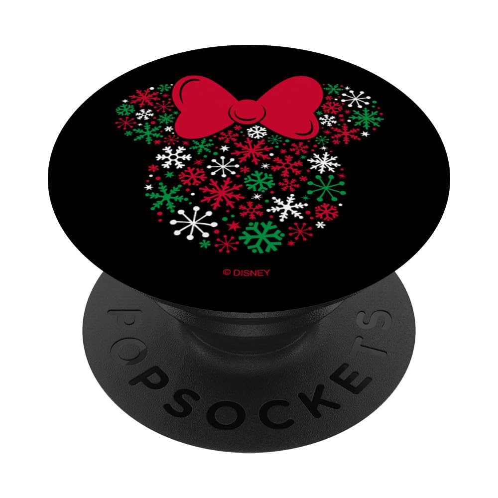 Disney Minnie Mouse Icon Holiday Snowflakes PopSockets Adhesive PopGrip