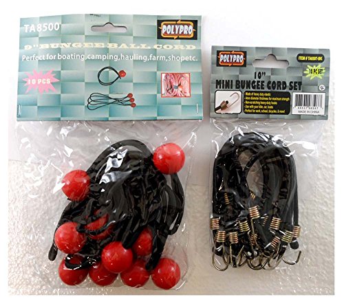 POLYPRO (20 Pack) Bungee Cord Assortment | 10