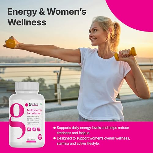 Image of GLIMLACH Multivitamins Tablet For Women With Zinc, Vitamin C, Vitamin D3 & L Glutathione With Vitamin C & E For Immune Support, Antioxidant Support, Healthy Radiant Skin For Men & Women