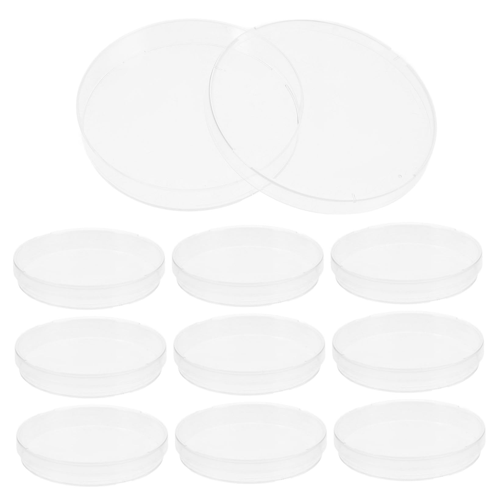 Ciieeo 20pcs Petri Dishes Lids 90mm Lab Equipment for Cell Culture Biology Research