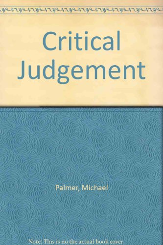 Critical Judgement 0712679820 Book Cover